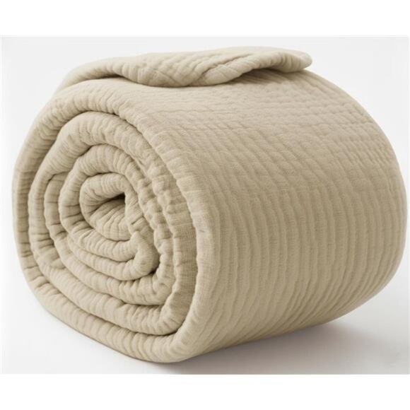 Muslin Blankets for Adults, Kids, 50"x60", 100% Organic Cotton Throw Blanket - Picture 6 of 7